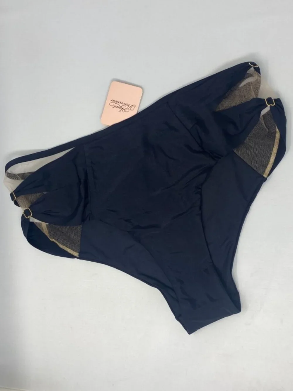 Agent Provocateur Fergie Black Bikini Bottom AP4 Large NWT $215 - Picture 8 of 12